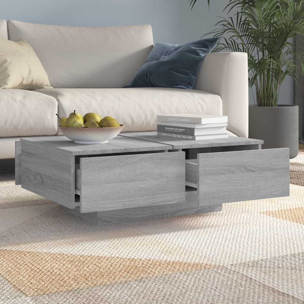 Salontafel Bewerkt Hout Eikenkleurig
