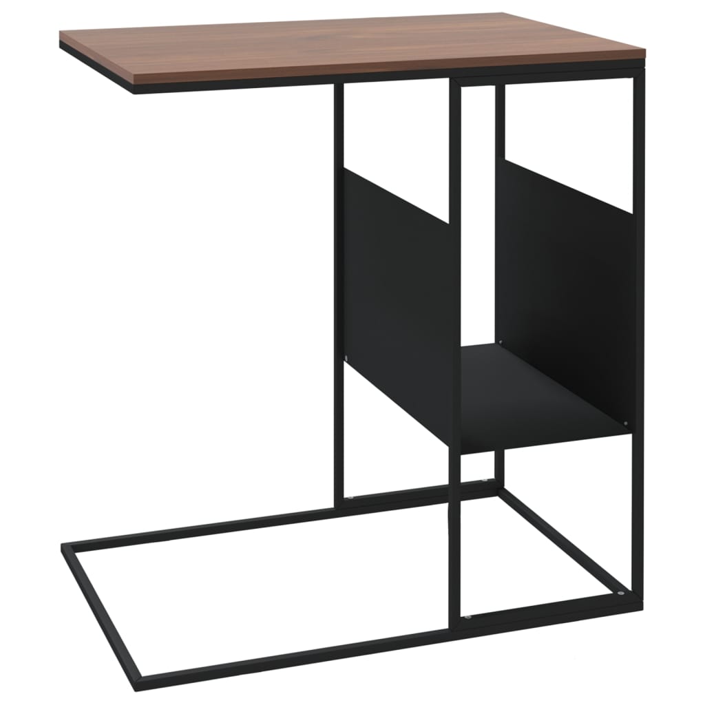 Bijzettafel 55X36X59,5 Cm Bewerkt Hout