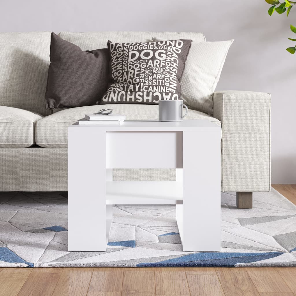 Salontafel 55,5X55X45 Cm Bewerkt Hout