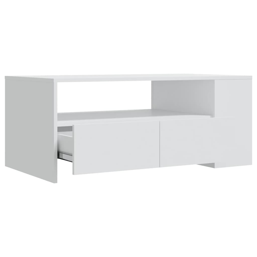 Salontafel 102X55X42 Cm Bewerkt Hout Zwart