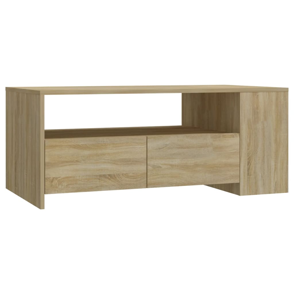 Salontafel 102X55X42 Cm Bewerkt Hout Kleurig