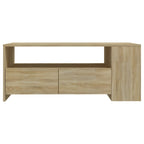 Salontafel 102X55X42 Cm Bewerkt Hout Kleurig