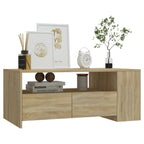 Salontafel 102X55X42 Cm Bewerkt Hout Kleurig
