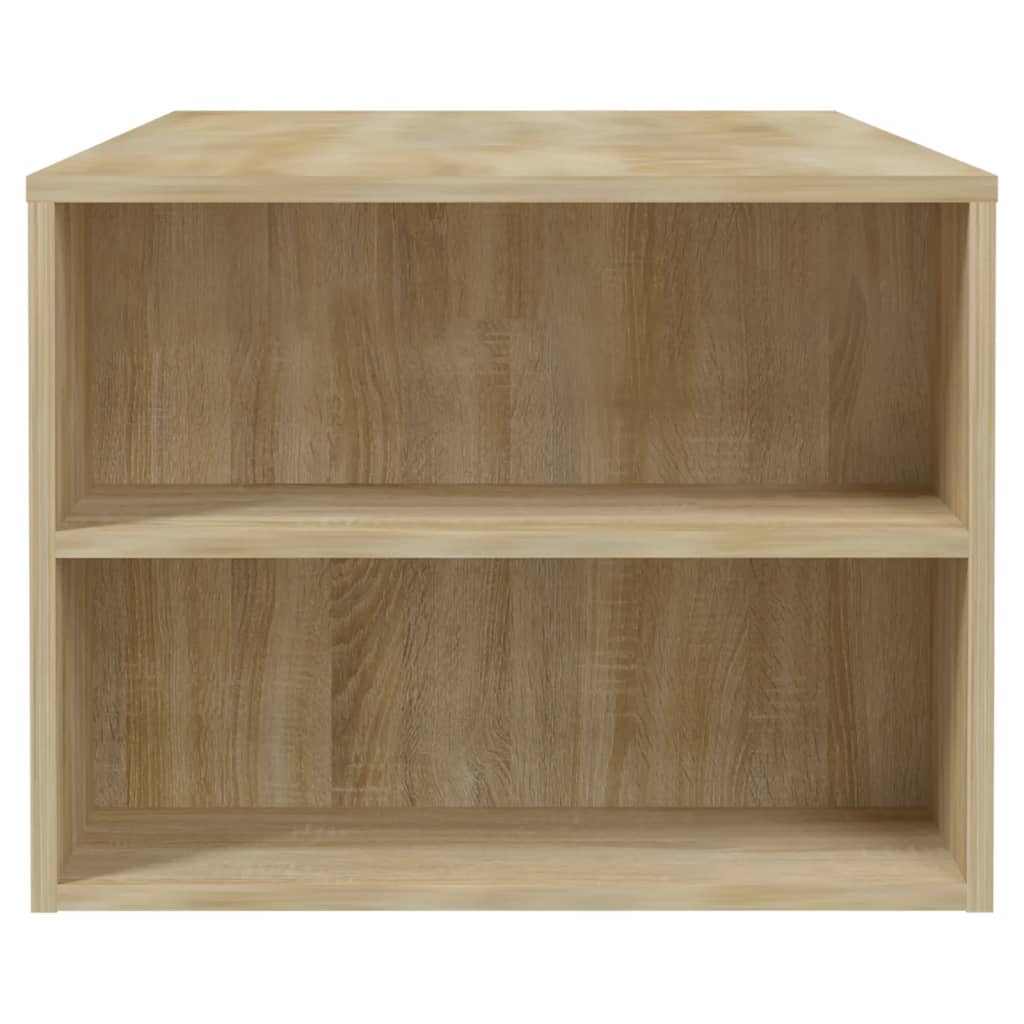Salontafel 102X55X42 Cm Bewerkt Hout Kleurig