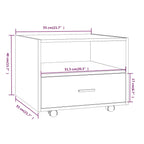 Salontafel 55X55X40 Cm Bewerkt Hout
