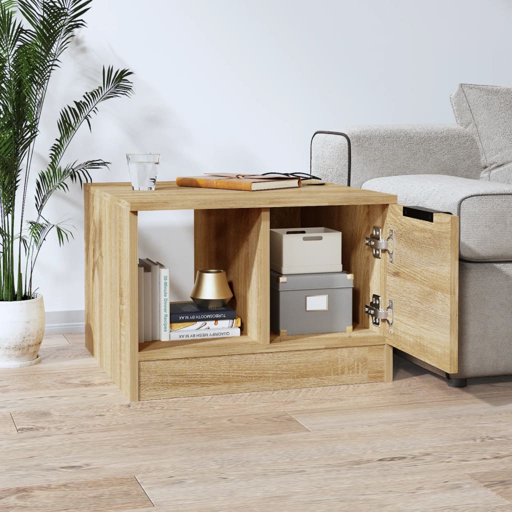Salontafel 50X50X36 Cm Bewerkt Hout Kleurig