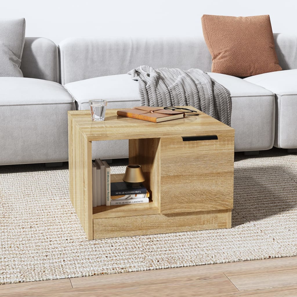 Salontafel 50X50X36 Cm Bewerkt Hout Kleurig