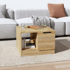 Salontafel 50X50X36 Cm Bewerkt Hout Kleurig