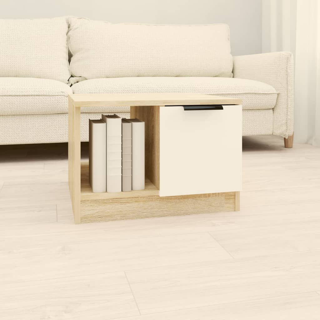 Salontafel 50X50X36 Cm Bewerkt Hout Kleurig