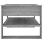 Salontafel 102X55X45 Cm Bewerkt Hout Eikenkleurig