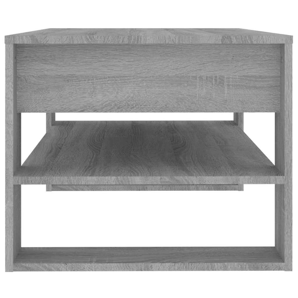 Salontafel 102X55X45 Cm Bewerkt Hout Eikenkleurig