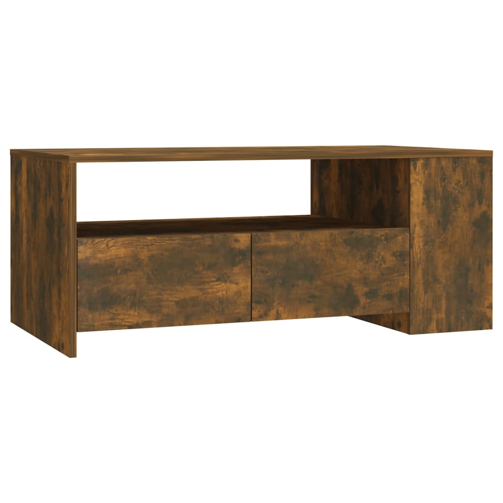 Salontafel 102X55X42 Cm Bewerkt Hout Kleurig