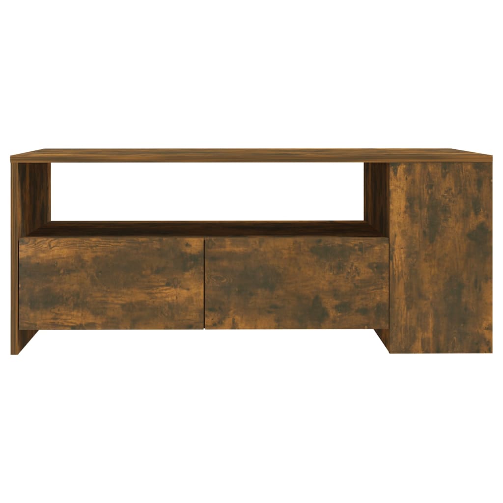 Salontafel 102X55X42 Cm Bewerkt Hout Kleurig