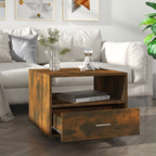 Salontafel 55X55X40 Cm Bewerkt Hout