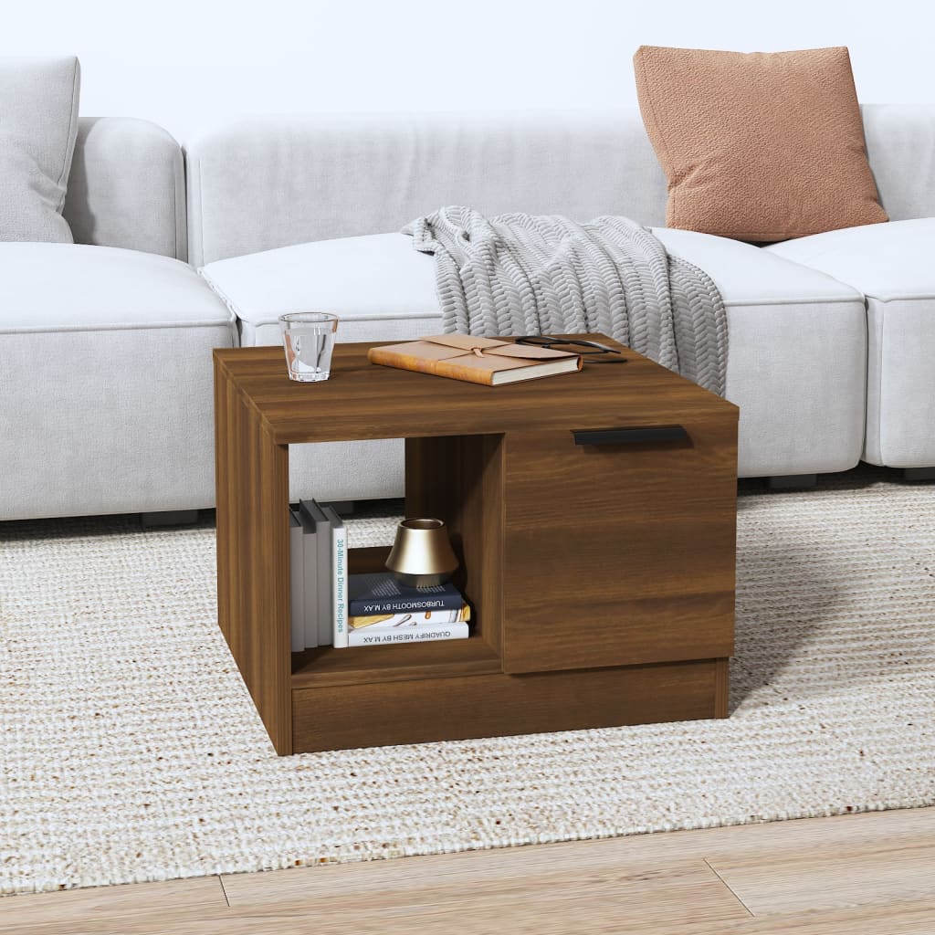 Salontafel 50X50X36 Cm Bewerkt Hout Kleurig