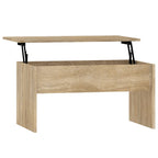 Salontafel 80X50,5X41,5 Cm Bewerkt Hout Kleurig