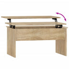 Salontafel 80X50,5X41,5 Cm Bewerkt Hout Kleurig