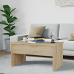 Salontafel 80X50,5X41,5 Cm Bewerkt Hout Kleurig