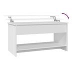 Salontafel 102X50X52,5 Cm Bewerkt Hout