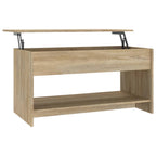 Salontafel 102X50X52,5 Cm Bewerkt Hout Kleurig
