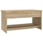 Salontafel 102X50X52,5 Cm Bewerkt Hout Kleurig