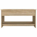 Salontafel 102X50X52,5 Cm Bewerkt Hout Kleurig