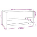 Salontafel 80X50X40 Cm Bewerkt Hout