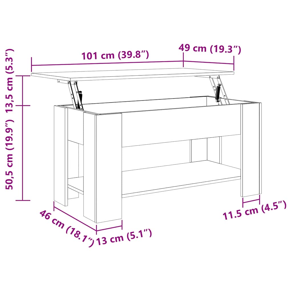 Salontafel Bewerkt Hout