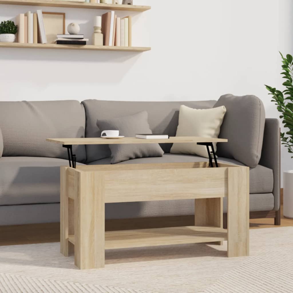 Salontafel Bewerkt Hout Kleurig