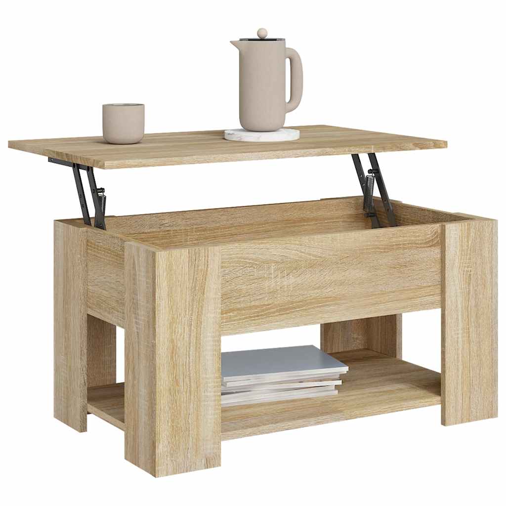 Salontafel Bewerkt Hout Kleurig