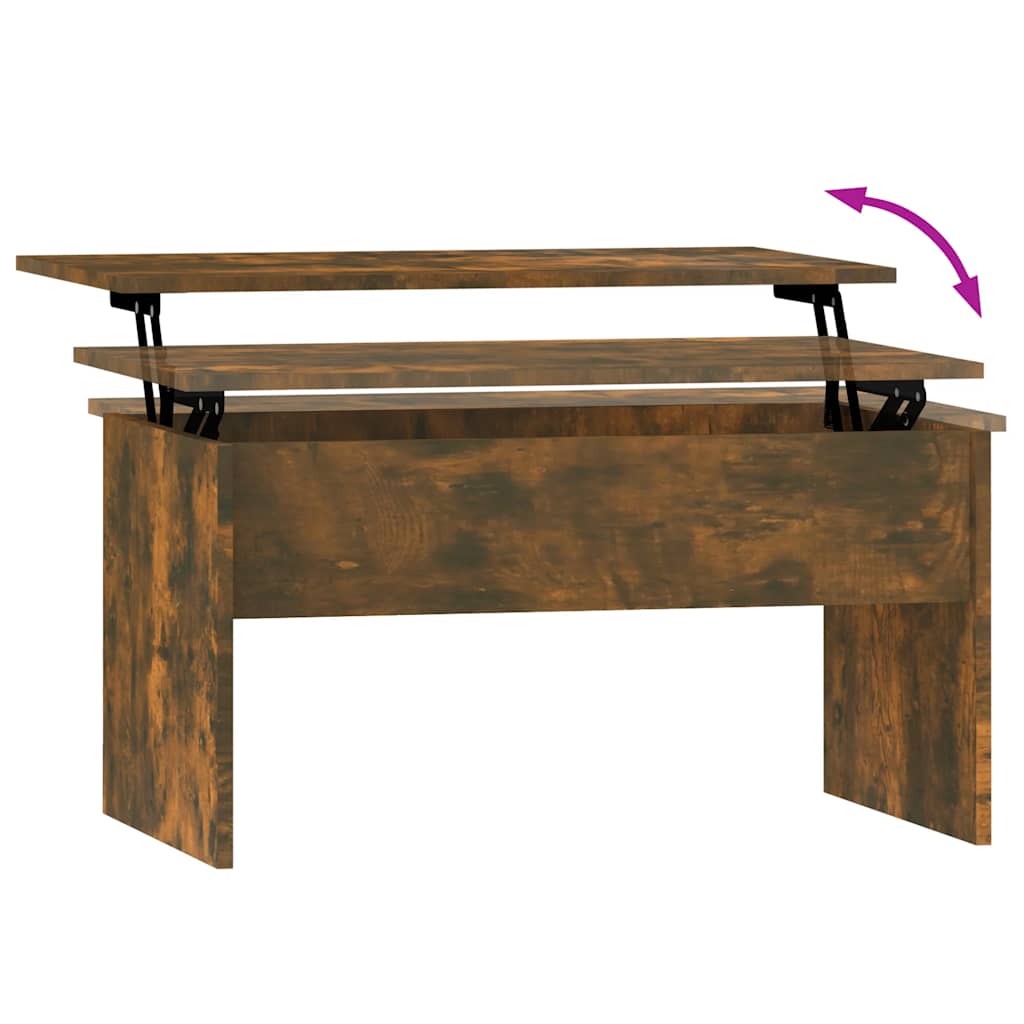 Salontafel 80X50,5X41,5 Cm Bewerkt Hout Kleurig