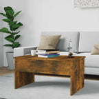 Salontafel 80X50,5X41,5 Cm Bewerkt Hout Kleurig