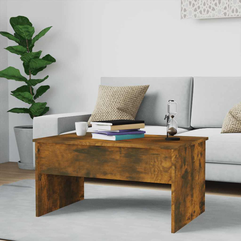 Salontafel 80X50,5X41,5 Cm Bewerkt Hout Kleurig