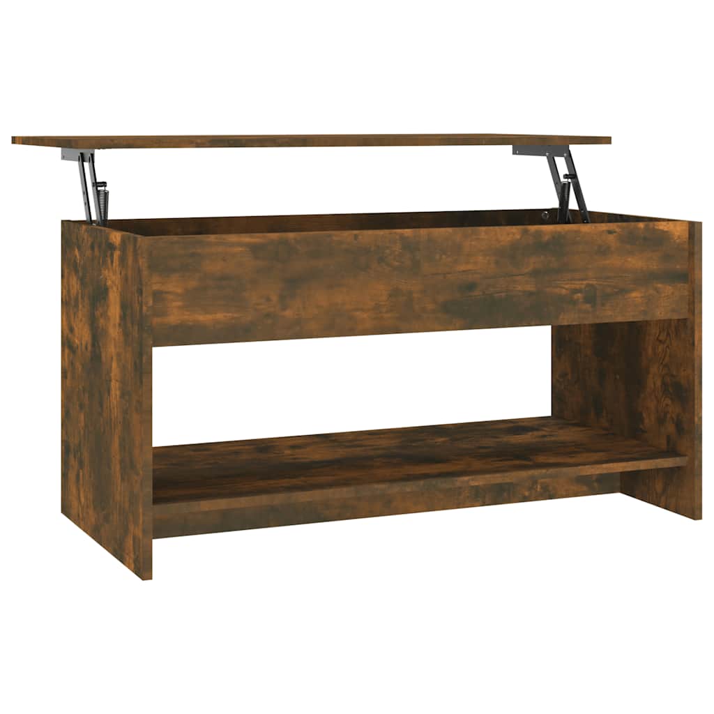 Salontafel 102X50X52,5 Cm Bewerkt Hout Kleurig
