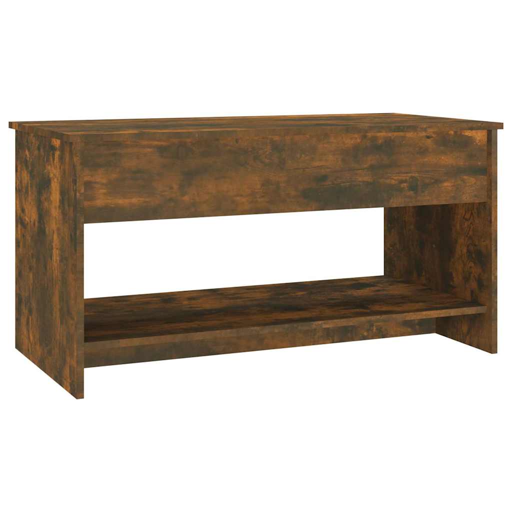 Salontafel 102X50X52,5 Cm Bewerkt Hout Kleurig