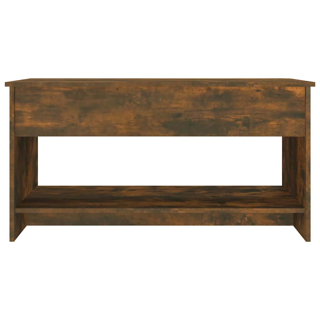 Salontafel 102X50X52,5 Cm Bewerkt Hout Kleurig