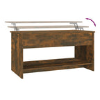 Salontafel 102X50X52,5 Cm Bewerkt Hout Kleurig