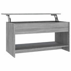 Salontafel 102X50X52,5 Cm Bewerkt Hout Eikenkleur
