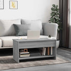 Salontafel 102X50X52,5 Cm Bewerkt Hout Eikenkleur