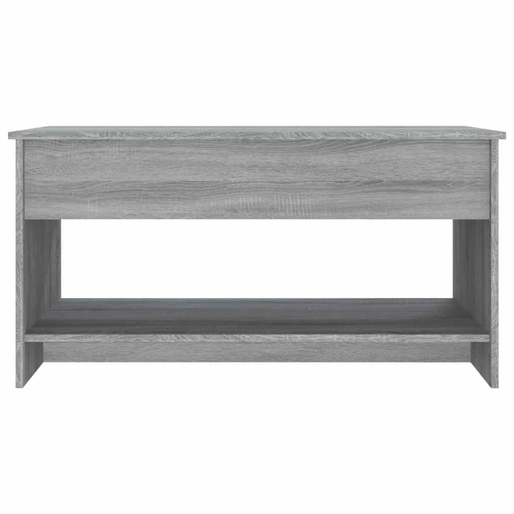 Salontafel 102X50X52,5 Cm Bewerkt Hout Eikenkleur