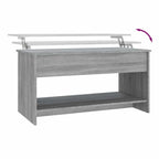 Salontafel 102X50X52,5 Cm Bewerkt Hout Eikenkleur