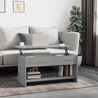 Salontafel 102X50X52,5 Cm Bewerkt Hout Eikenkleur