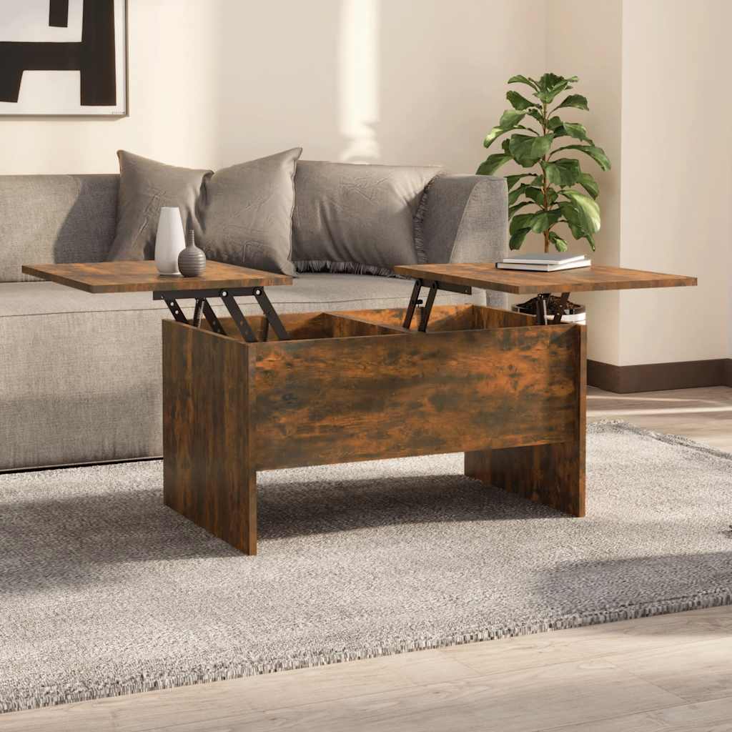 Salontafel 102X50,5X46,5 Cm Bewerkt Hout