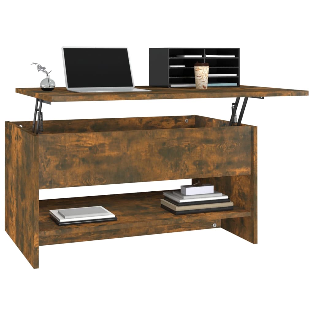 Salontafel 80X50X40 Cm Bewerkt Hout Kleurig