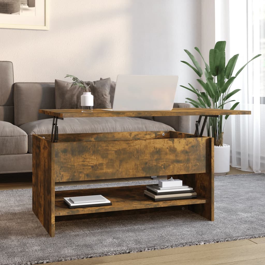 Salontafel 80X50X40 Cm Bewerkt Hout Kleurig