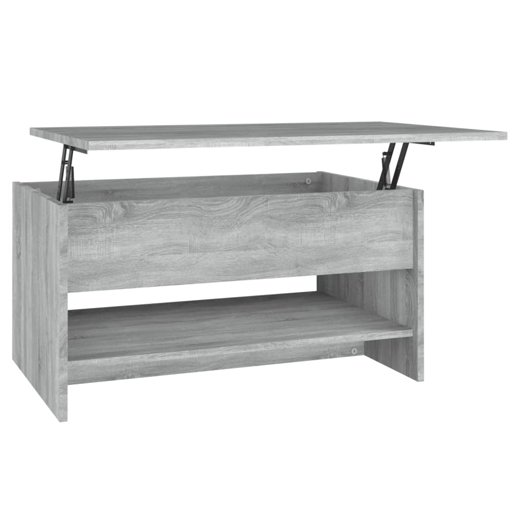 Salontafel 80X50X40 Cm Bewerkt Hout Eiken