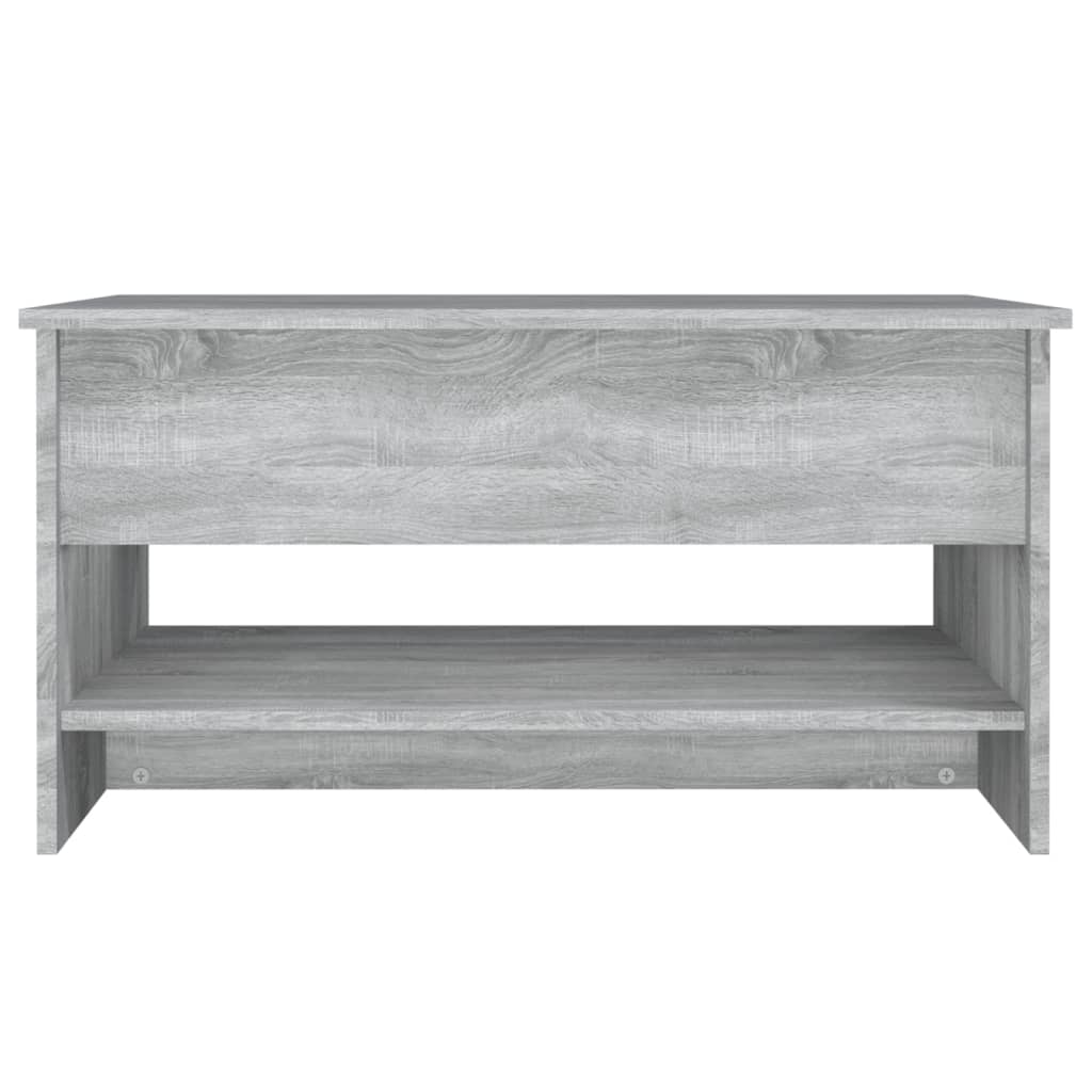 Salontafel 80X50X40 Cm Bewerkt Hout Eiken