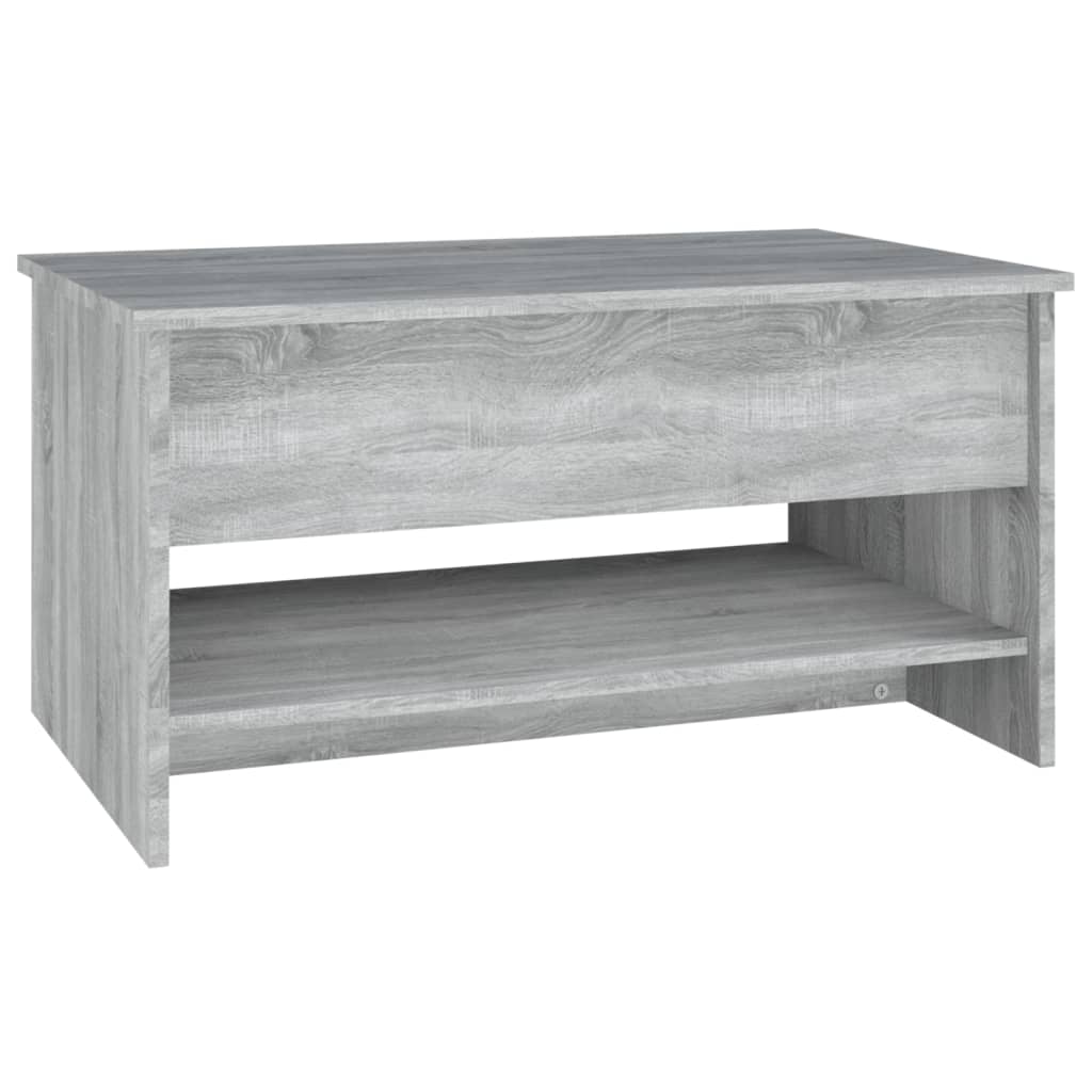 Salontafel 80X50X40 Cm Bewerkt Hout Eiken