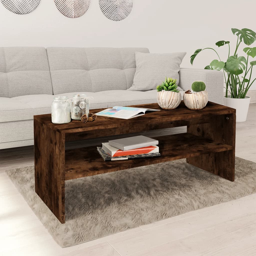 Salontafel 100X40X40 Cm Bewerkt Hout