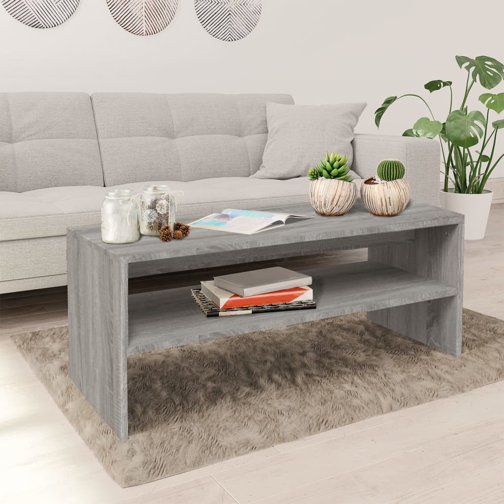 Salontafel 100X40X40 Cm Bewerkt Hout